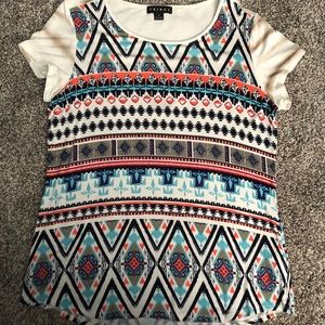 Patterned Tribal Top